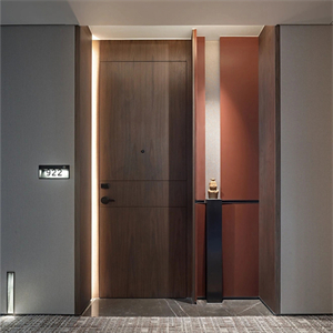 Hotel room door