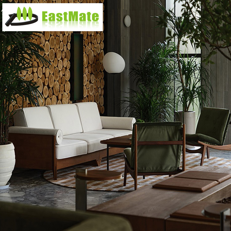 Hotel Lobby Leisure Fabric Sofa Set, Modern Style Reception Area Comfortable Sofa, Star Hotel Public Space Furniture