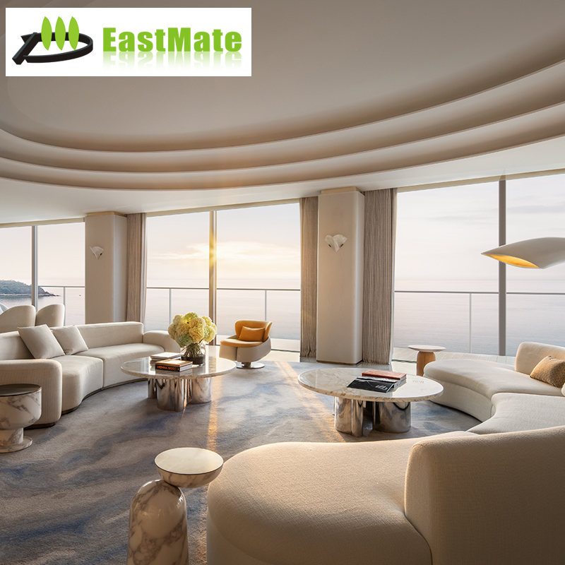 Factory Bespoke Irregular Shape Sofa Combination Furnishings For High-end Modern Villa Interior