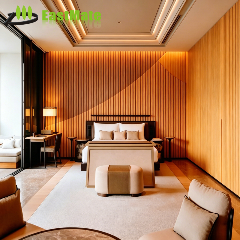 Luxury contemporary Bedroom furniture, hotel furniture supplier offers FF&E hospitality solution, fire-resistant commercial grade OEM ODM for Middle East Hotel, Guesthouse, Resort and Aparthotel king bed hotel rooms